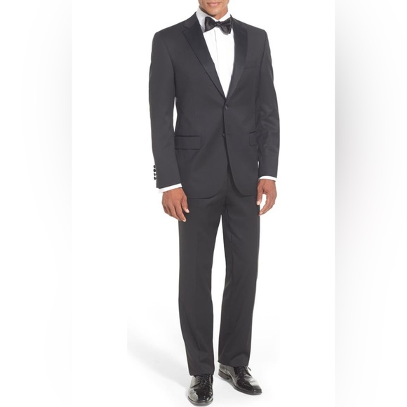 David Donahue Trim Fit Royal Oxford Dress Shirt NWOT - Picture 4 of 5